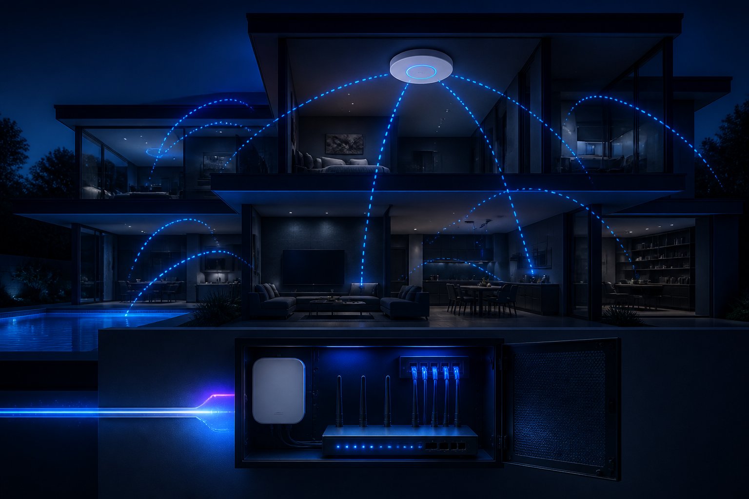 Whole-home network and Wi-Fi infrastructure